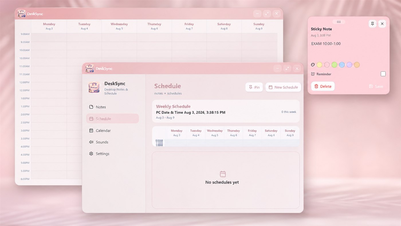 DeskSync interface